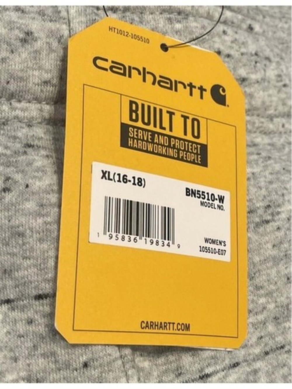 Carhartt Relaxed Fit Fleece Jogger Sweatpants Womens Size XL Gray BN5510-W